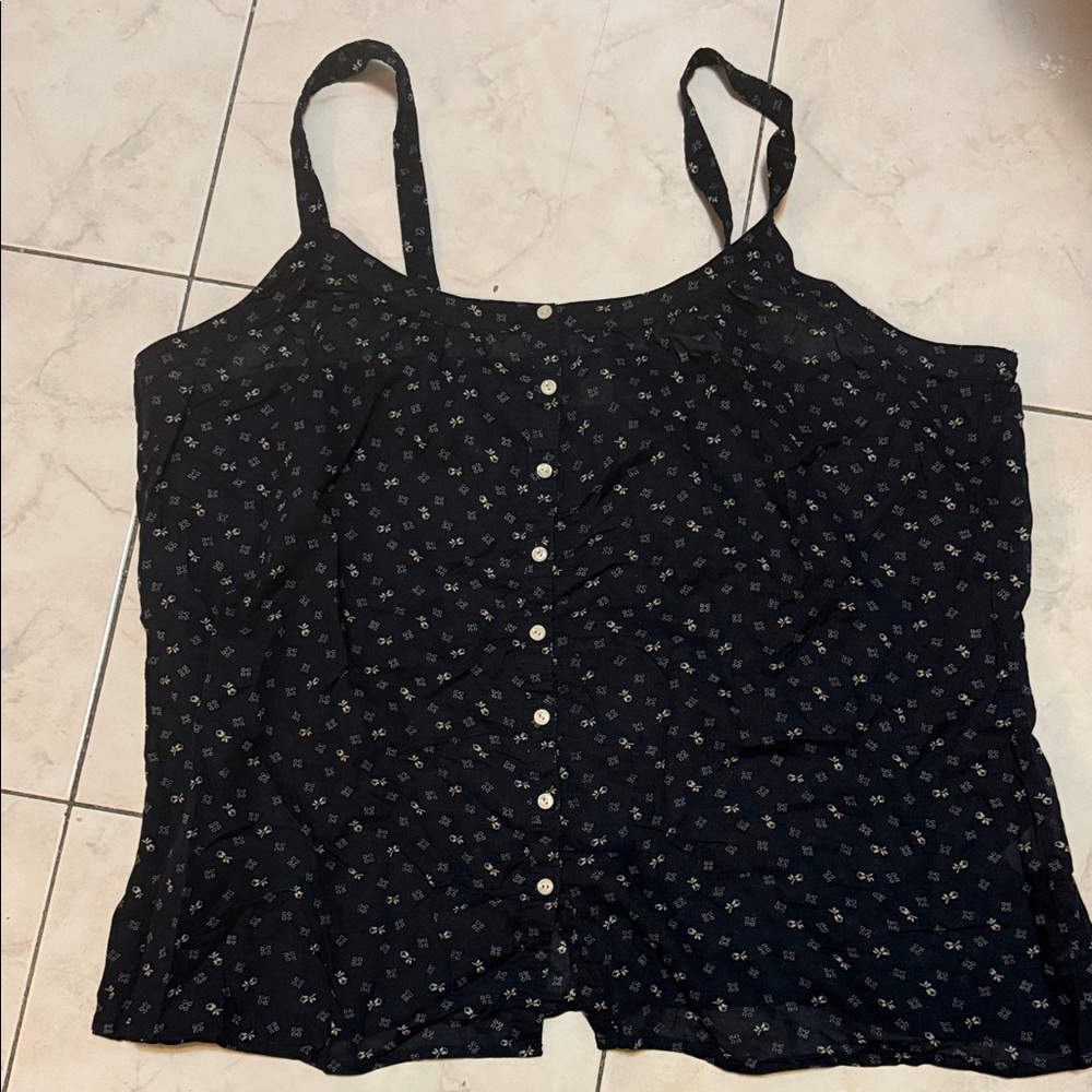 Lucky Brand navy Floral Camisole